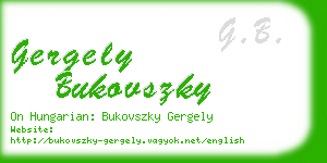gergely bukovszky business card